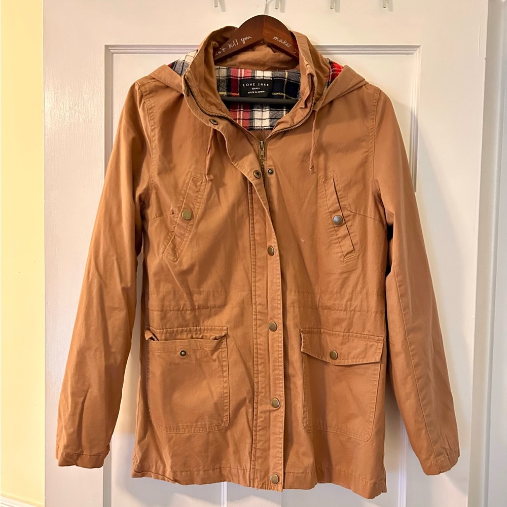 Love Tree Tan Utility Jacket